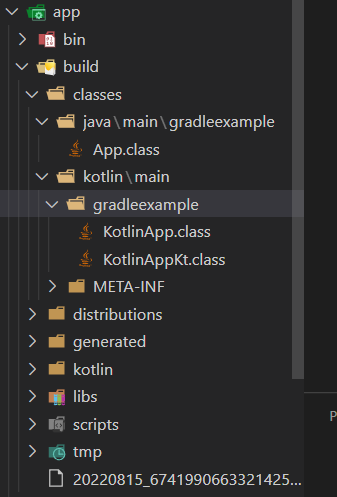 Build folder after compiling Kotlin in a Vscode gradle project