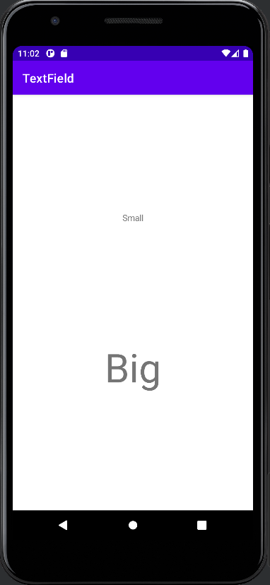 Android TextView with custom TextSize
