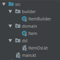Example Kotlin DSL package setup