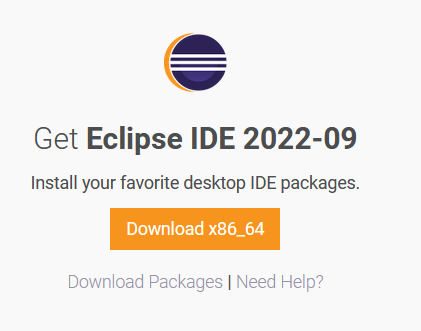 eclipse download button